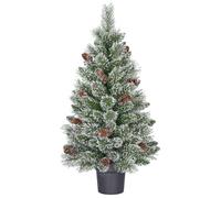 Black Box Trees Vandans sapin de noel potted vert givre TIPS 96 - h90xd48cm