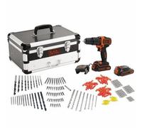 Black + Decker 18V tournevis Bdc718As2F 2X1.5Ah +80 Acc