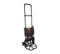 Black & Decker – Chariot 2-en-1 (Diable + Plateau) – Pliable – 55/120 kg – Acier/Plastique