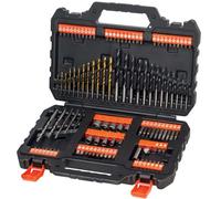 BLACK+DECKER Coffret perçage et vissage A7200-XJ — 109 pièces (30 forets, 67 accessoires) Noir