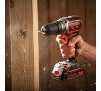 Black & Decker Akku-Bohrschr.18V 2x1,5Ah,buerstenl.,Kof