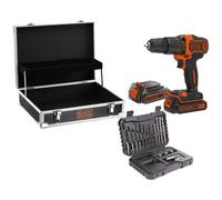 Black&Decker Akku-Schlagbohrschraube BDCHD18B2FC 2x1,5Ah 18V