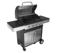Black+Decker - Barbecue à gaz BXOG7200F | 2 brûleurs 3,6 kW | Grille en fonte | Nettoyage facile | Thermomètre inox | Zone de cuisson flexible | Roulettes pivotantes