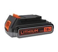 BLACK+DECKER Batterie Slide Pack LITHIUM 18 Volts - 2,5 Ah - Compatible avec Tous les Outils 18V BLACK+DECKER - BL2518-XJ Noir/Orange