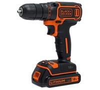 Black & Decker Perceuse-visseuse sans fil BDCDC18-QW 18 V – 1 batterie 1,5 Ah Li-Ion, chargeur