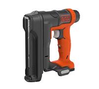 BLACK+DECKER BDCT12N-XJ Agrafeuse-Cloueuse sans fil - Chargeur de 80 agrafes - 100 agrafes 14mm, 12V, Orange, Sans batterie
