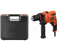 Black & Decker Perceuse à percussion filaire BEH200K-QS 500W mandrin 13 mm, poignée latérale, coffret