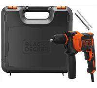 Black & Decker BEH550K-QS Perceuse visseuse a percussion (17Nm/550W), coffret