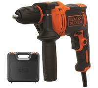 BLACK+DECKER Perceuse à percussion filaire BEH710K-QS 710 W 0-2800 tr/min coffret 4 mèches