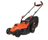 BLACK+DECKER BLACK+DECKER BEMW461BH-QS Tondeuse à Gazon Filaire 6 Hauteurs, 1400 W, Orange, 34 cm