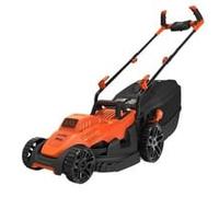 BLACK+DECKER BLACK+DECKER BEMW461BH-QS Tondeuse à Gazon Filaire 6 Hauteurs, 1400 W, Orange, 34 cm