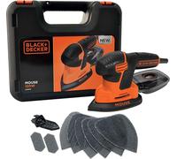 BLACK+DECKER Black & Decker Ponceuse triangulaire Mouse avec 6 patins de ponçage KA2500K