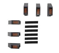 BLACK+DECKER Blocs de Rangement de Coffre - Ensemble de 6 - Organisateur de Coffre - pour Valises, Cartons de Déménagement, Courses et Plus - Bloqueurs de Chargement
