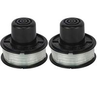 BLACK+DECKER Bobine de Rechange pour Coupe-Bordures, Bobine A Déroulement par Frappe au Sol, 6 m de Fil en Nylon Transparent et Résistant, Fil de ⌀1,5 mm, A6226-XJ (Lot de 2)