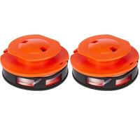 BLACK+DECKER Bobine de Rechange pour Coupe-Bordures, Bobine Déroulement Manuel, 5,5 m de Fil en Nylon Transparent et Résistant, Fil de ⌀1,5 mm, A6044-XJ (Lot de 2)