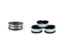 BLACK+DECKER Cassette avec Bobine de Rechange, Bobine Reflex Plus A Déroulement Automatique, 2 x 6 m de Fil, Fil de ⌀1,5 mm & Lot de 3 Bobines de Rechange - 3 x 10 m de Fil - Fil de 1,5 mm
