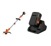 BLACK+DECKER Coupe-Bordures Automatique - 36V - 33 cm - Transmission Directe E-Drive & BDC2A36-QW - Kit Batterie Lithium 36V 2Ah et Chargeur 1h30