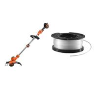 BLACK+DECKER Coupe-Bordures Automatique - 36V - 33 cm - Transmission Directe E-Drive - Mode Dresse-Bordure - 2 Poignées & Bobine de Rechange pour Coupe-Bordures, 10 m de Fil, Fil de ⌀1,5 mm