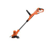 BLACK+DECKER Coupe-Bordures Filaire 450W, Coupe-Bordures Electrique 25 cm avec 2 Poignées, Manche Télescopique et Vitesse de Coupe Variable, Déroulement du Fil Automatique, BESTA525-QS Noir