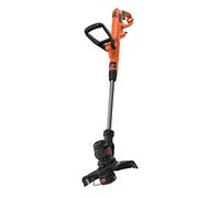 BLACK+DECKER Coupe-Bordures Filaire 450W, Coupe-Bordures Electrique 25 cm avec 2 Poignées, Manche Télescopique, Roue de Guidage et Déroulement du Fil Automatique, BESTE625-QS Multicolore