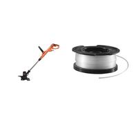 BLACK+DECKER Coupe-Bordures Filaire 550W, Coupe-Bordures Electrique 28 cm avec 2 Poignées & Bobine de Rechange pour Coupe-Bordures, Bobine Reflex, 10 m de Fil en Nylon Reflex, Fil de ⌀1,5 mm, A6481-XJ