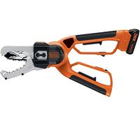 BLACK+DECKER Coupe-Branches Electrique Alligator Sans Fil , 18V 2 Ah, 1,9 m/sec, Guide de 10 cm, 3,5 kg, Coupe des Branches Jusqu'à 10 cm, Livré avec 1 Batterie et 1 Chargeur, GKC1000L-QW
