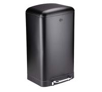 Dirt Devil Dirt Devil Poubelle à pédale 30 litres - Poubelle - Acier inoxydable - Noir