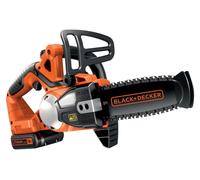Black & Decker Tronçonneuse sans fil GKC1820L20-QW 20 cm 18V 2,0 Ah frein de chaîne instantané