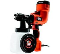 BLACK+DECKER HVLP200 Pistolet à peinture basse pression 400W - Débit : 120g/min - Viscosité max : 120 DIN/sec - Contenance du godet : 1,2 L - Buse crantée - Orientation du jet facilitée - Indicateur d