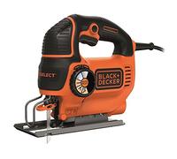 BLACK+DECKER KS801SE-QS Scie sauteuse pendulaire filaire - 550W - Profondeur de coupe : 5 mm métal et 80 mm bois - 2 lames