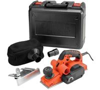 Black & Decker KW750K-QS Rabot (82mm/0-2mm/750W), lames TCT, mallette