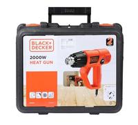 Black & Decker Pistolet à air chaud KX2001K 2000 W – 50–450/90–600°C, 8 accessoires, coffret