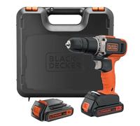 Black & Decker Perceuse à percussion sans fil BCD003C2K-QW 18V Li-Ion 2x1,5 Ah avec chargeur