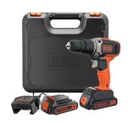 Black & Decker Perceuse à percussion sans fil BCD003C2K-QW 18V Li-Ion 2x1,5 Ah avec chargeur