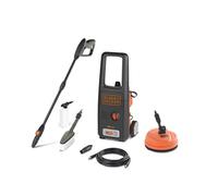 Black+Decker Nettoyeur Haute Pression BXPW1400PE avec Patio Cleaner et Brosse Fixe (1400 W, 110 Bar, 390 l/h)