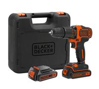 BLACK+DECKER - Perceuse à percussion sans fil 18 V, 2 batteries 1,5 Ah BDCHD18KB-QW
