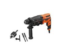 BLACK+DECKER Perforateur Filaire - 650 W - Mandrin SDS+ - Perforation, Perçage Simple et Burinage - 1,6J - 5 500 cps/min - 1600 trs/min - Béton 16mm, Métal 13mm, Bois 30mm - BEHS01-QS