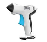 BLACK+DECKER BCGL115-XJ - Pistolet à colle sans fil 3,6V avec batterie, chauffe rapide 30s, LED intégrée et 20 sticks de colle inclus - Pour bricolage
