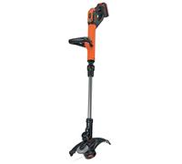 BLACK+DECKER POWERCOMMAND Coupe-bordures sans fil 18V 28 cm, STC1820EPC-QW | Batterie 2,0 Ah, vitesse réglable, double poignée et roue de bordure