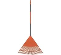 BLACK+DECKER Rateau Jardin BXGTTO7003 - Outillage de Jardin 178 x 60 x 3 CM - Râteau à Feuilles avec Poignée Confortable - Râteau à Ressort - Orange/Noir