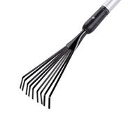 BLACK+DECKER Râteau Télescopique 78-111 cm - Manche en Aluminium et Tête en Acier au Carbone - Résistant à la Rouille
