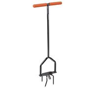 BLACK+DECKER Bineuse de jardin à cliquet, Tête pivotante, Poignée ergonomique, Culture et désherbage, Noir/Orange