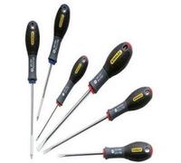 Stanley Jeu de 6 tournevis FatMax 0-65-428 – Parallèle/Évasé/Pozidriv, Fabriqués en France