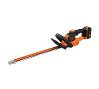 BLACK+DECKER Taille-Haies Electrique Sans Fil 36V 55 cm avec Batterie 2,5 Ah, Lame Asymétrique Double Action, Interrupteur, Poignée et Embout Lame de Scie, BCHTS3625L1-QW
