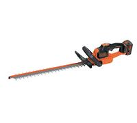 BLACK+DECKER Taille-Haies Sans Fil 18V, Taille-Haies Electrique 50 cm avec Batterie 4 Ah, Lame Asymétrique Double Action, Double Interrupteur et Double Poignée, Ecartement 18 mm, GTC18504PC-QW Noir/Orange