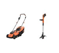 BLACK+DECKER Tondeuse - 18V - 33 cm - Jardin Jusqu'à 350 m² - Fonction Mulching & Coupe-Herbe sans Fil Black+Decker (Powercommand EasyFeed, 18 V 4,0 Ah, Batterie et Chargeur Inclus