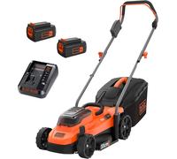 BLACK+DECKER Tondeuse à gazon sans fil 33 cm, 2x 36 V 2,5 Ah BCMW3336L2