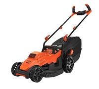 BLACK+DECKER BLACK+DECKER BEMW461BH-QS Tondeuse à Gazon Filaire 6 Hauteurs, 1400 W, Orange, 34 cm