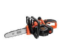 BLACK+DECKER Tronçonneuse - 18V - 25 cm - Moteur Puissant - Graissage Semi-Automatique - Fourreau de Protection Rigide - Tendeur de Chaine sans Outil - Batterie et Chargeur - GKC1825L50-QW