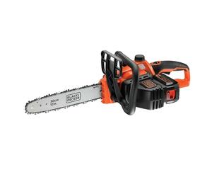 BLACK+DECKER Tronçonneuse Sans Fil 36 V 30 cm avec Batterie Li-Ion 2 Ah et Chargeur - Scie à Chaîne avec Lubrification Automatique - Tendeur de Chaine Sans Outil GKC3630L20-QW